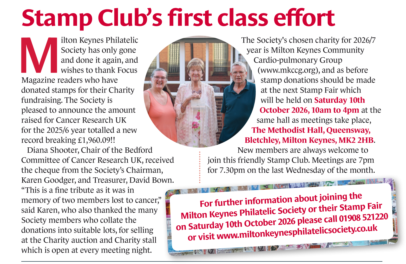 Milton Keynes Philatelic Society aug sep 26